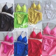 Bikini Set 3 Piece thong with super beautiful towel