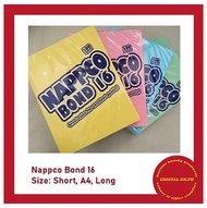 Nappco Bond Paper sub16 Colored Bond 500 pcs per ream GREEN Short, A4, Long (MAX 5RMS ONLY PER ORDER