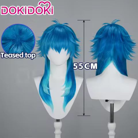 【Ready For Ship】Seragaki Aoba Wig Game Dramatical Murder DokiDoki Men Long Blue 55cm Hair Seragaki A