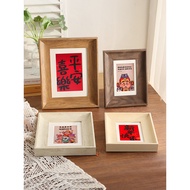 American Style Photo Frame Table Retro Picture Frame Wall Hanging a4 Display Frame Mounting 4K Open 