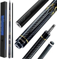 KONLLEN Carbon Fiber Pool Cue Stick 58-inch Professional Pool Sticks for Adults Full Carbon Technolo