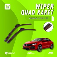 Honda Civic FC Quad Blade Wiper 4-Layer Frameless Rubber Wiper 1 Set Left and Right Without Iron Fra