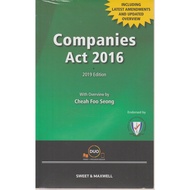 COMPANIES ACT 2016- INCLUDING LATEST AMENDMENTS & UPDATED REVIEW [2019 EDITION]