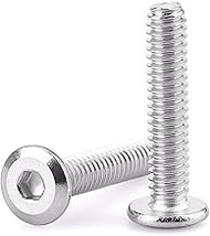 1/4-20 x 1-1/2" (Pack of 50) Hex Socket Head Cap Screws Furniture Bolts, 304 Stainless Steel 18-8, C