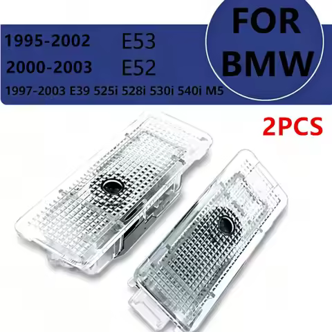 LED Car Door Logo Projector Lamps Welcome Light For BMW 2000-2006 X5 E53 1997 E39 540i 530i 528i 525