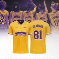 YB1 LE SSERAFIM jersey SAKURA KIM CHAEWON HUH YUNJIN KAZUHA HONG EUNCHAE summer T-shirt Anime Short 