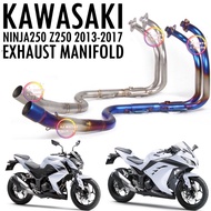 KAWASAKI NINJA250 Z250 2013-2017 RACING EXHAUST PIPE MANIFOLD 51MM STAINLESS STEEL ZX250 SE FI MUFFLER BOX FULL SYSTEM