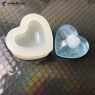NOBELJIAOO Silicone 3D Love Heart Mold Aroma Gypsum Plaster Silicone Mould Epoxy Resin Molds Pendant