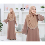 EKSKLUSIF ABAYA ULFA WITH SHAWL [JUBAH MANIK BATU][BROWN]