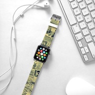 Apple Watch Series 1 , Series 2, Series 3 - Apple Watch 真皮手錶帶，適用於Apple Watch 及 Apple Watch Sport - Freshion 香港原創設計師品牌 - 懷舊報刊圖案