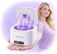 Upgraded Ultrasonic Retainer Cleaner Machine, 49kHz Dental Cleaning Pod for Denture, Night Guards, M