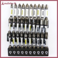 MULINHE New 1/4 Screwdriver Bit Set Impact Drill Batch Torx Hexagonal Cross Magnetic Tamper Proof Sc