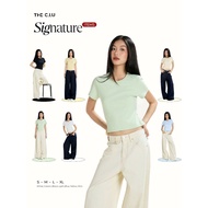[SIGNATURE] THE C.I.U women's baby tee, form-fitting stretch cotton t-shirt - Rena Baby Tee - SG01
