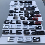 Mercedes-Benz Wordmark C63S E63S GLC63S GLE63S Car Logo Rear Tail Logo Modified Logo Sticker Black
