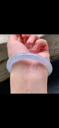 冰種玉鐲 天然翡翠玉鐲 A玉 手鐲 • 冰種紫羅蘭翡翠貴妃鐲