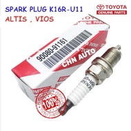 4PCS Toyota 100% Original Spark Plug Vios/ Altis/ Wish K16R-U11【90080-91161】