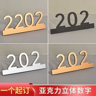 Acrylic House Number Plate House Number Plate House Number House Number Plate Number Sticker Nail-Fr