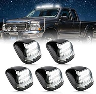 5PCS LED Cab Roof Marker White Lights Top Clearance Marker Light Compatible with Ford F-250 F-350 F-