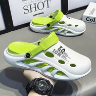 沙滩鞋 Beach Shoes 凉鞋 赶海鞋 洞洞鞋男夏季外穿防滑办公室包头拖鞋男士运动厚底踩屎感沙滩凉鞋Beach Shoes, Sandals, Beach Shoes for Sea Activ