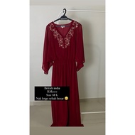 MAROON DRESS/RED DRESS/KAFTAN MAROON/BAJU CONVO/BAJU TUNANG