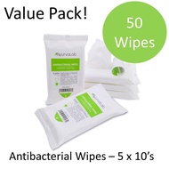 Antibacterial 5 in 1 Pack (5 x 10s) Natural Extracts, Chamomile, Aloe Vera  Alcohol-Free Soothing, K