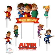 Alvin character cake Topper Birthday cake decoration/ Alvin/ cake decoration skewer