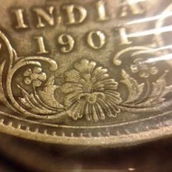 1901  年   1盧比  c 版    英屬   印度