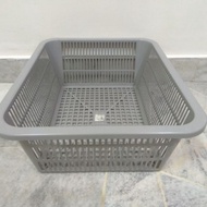 random color tray plastik ready stock17.5"x14"x6"(inchi) basket hampers