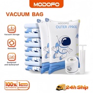 MODOFO Thicken Resealable Vacuum Bag Clothes Organization Vacuum Storage Bag With Electric Pump