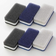 Duskin Official Kitchen Sponge 3-Color Set, Monotone, 6 pcs New Fashionable Color Set