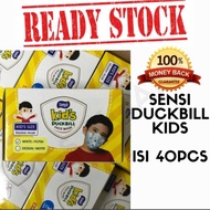 SENSI KIDS DUCKBILL ISI 40 MASKER SENSI DUCKBILL ANAK ORI SENSI