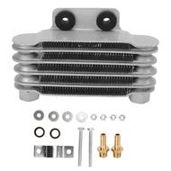 Seashorehouse Motorcycle Oil Cooler Engine Aluminum with Adapters for 50‑250CC Dirt Pit Bike ATV