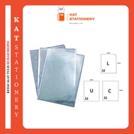 [1PC] A4 Clear Folder File PVC Document Clear Folder / L Shape / U Shape / C Shape (A4 Size)