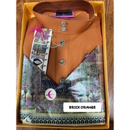 BAJU MELAYU SENNA (BROWN)
