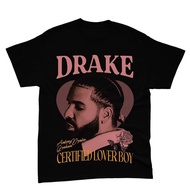 UnisexM-XXL Oversized Neutral Men 230G 100% Cotton T-Shirt Drake Certified Lover Boy Printed couple