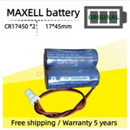 Original Maxell CR17450 2CR17450 battery 3V Mazak Transfer Detection Battery with Original Plug