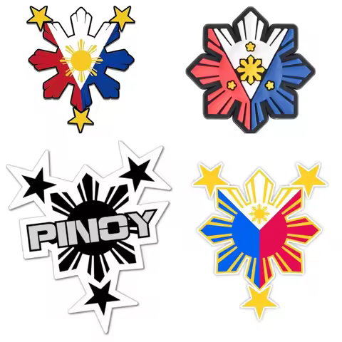 Philippine Sun Flag Car Sticker Vinyl Auto Decals Door Bumper Motorcycle Decor Styling Accessories