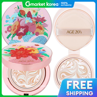 Age20s | Kem nền dạng cushion Age20s Essence Cover Pact Flora No 21 Original và Refill hộp đựng ngẫu