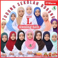 Borong Tudung Sekolah Borong Tudung Awning Soft (Saiz L)