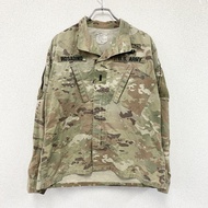 美軍ACU作戰夾克，軍用夾克，多地形迷彩，卡其色，M碼，古著