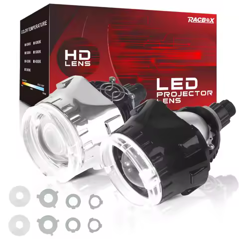2.5 inch H4 H7 Bi-led Projector Lens For H1 H4 H7 9005 9006 Car Headlight High Low Beam 120W 30000LM