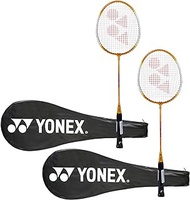 Yonex GR 303 Aluminium Blend Badminton Racquet with Full Cover, Set of 2 (Yellow/Yellow)
