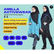 Asyiqmuslim  Baju Sukan Wanita ( Set Baju + Seluar) ARELLA Pakaian Sukan Muslimah