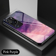 Jingsanc For Huawei P60 Pro/Huawei P60 Phone Casing Rainbow Gradient Fantasy Starry Glass Colorful C