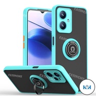 KK Realme C55 2023 Fashion Matte Casing Transparent Ring Stand Shockproof Phone Case for Realme C55 