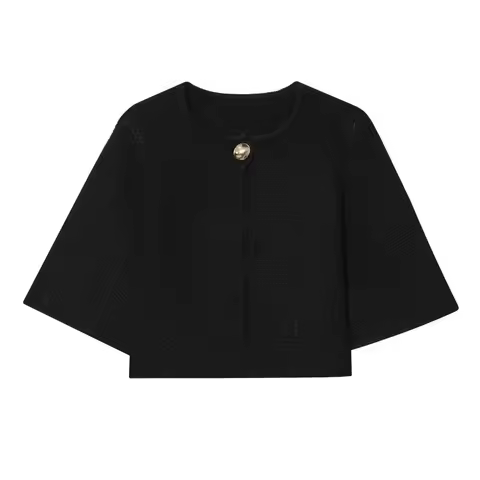 Women's Spring Casual One-Button Fashion Jacket, Easy to Wear, Perfect for Daily Outings and Shoppin