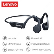 Lenovo X5 Bone Conduction Headphone IPX8 Waterproof For Sports Swimming Diving Outdoor Events With Micphone Built-in Storage 8G MP3 Music Player