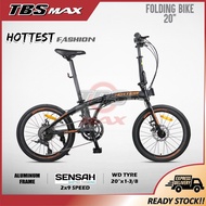 HOTTEST FASHION 20" SENSAH 18 Speed Aluminum Folding Bike / Basikal Lipat Aluminum