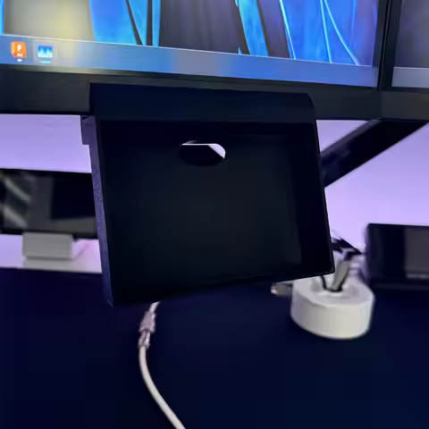 For Stream Deck MK2 Mount Under Monitor, 3D Printed Clamp Stand for Stream Deck MK2, Monitor Mount A