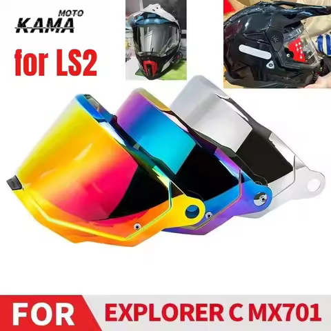 HOT For LS2 MX702 MX701 PIONEER II Helmet Anti-fog Stickers Light Black Lens,Motorcycle Adventure He